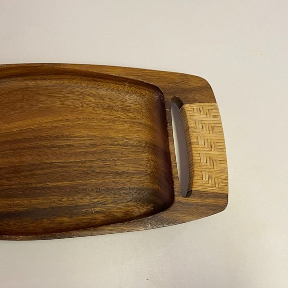 Wood MONKEY POD Serving Tray Philippines Mid Century Modern - Picture 1 of 5